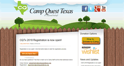 Desktop Screenshot of campquesttexas.org